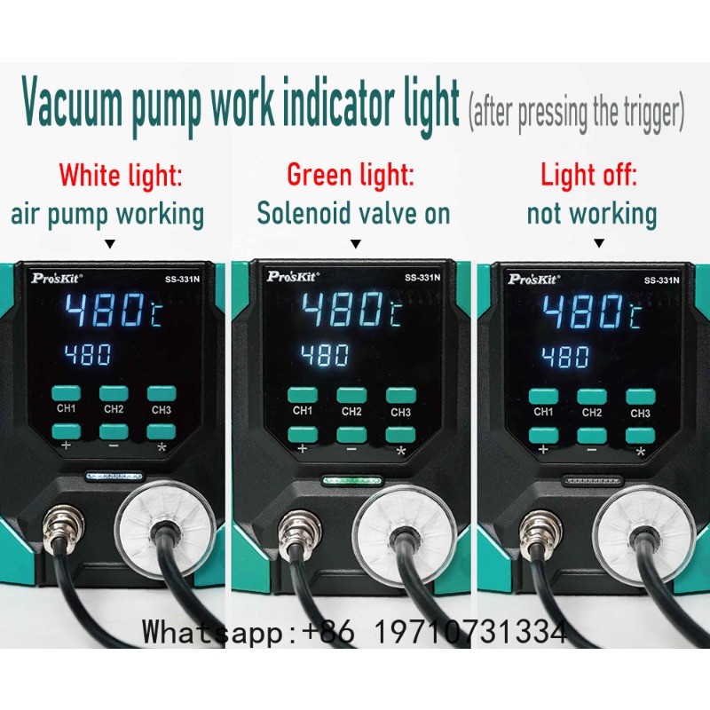 SS-331N デジタル電気はんだ吸い取りステーション 電気 - Desoldering Pump Electric Vacuum Station のレビューと価格